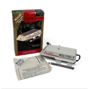 1992 Hallmark Keepsake Star Trek Shuttlecraft Galileo Mr Spock Magic Light Voice